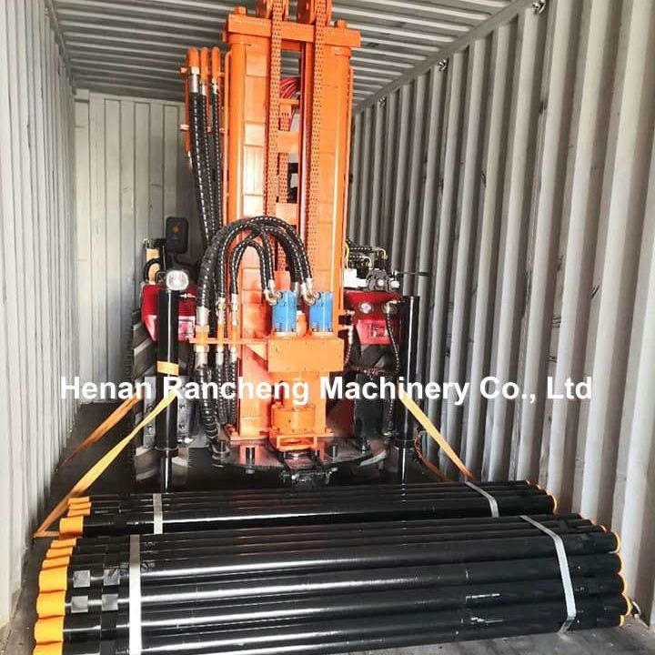 Remote Control Tractor Water Well Drilling Rig 260m Agricultural Water And Pneumatic Well Drilling Rig