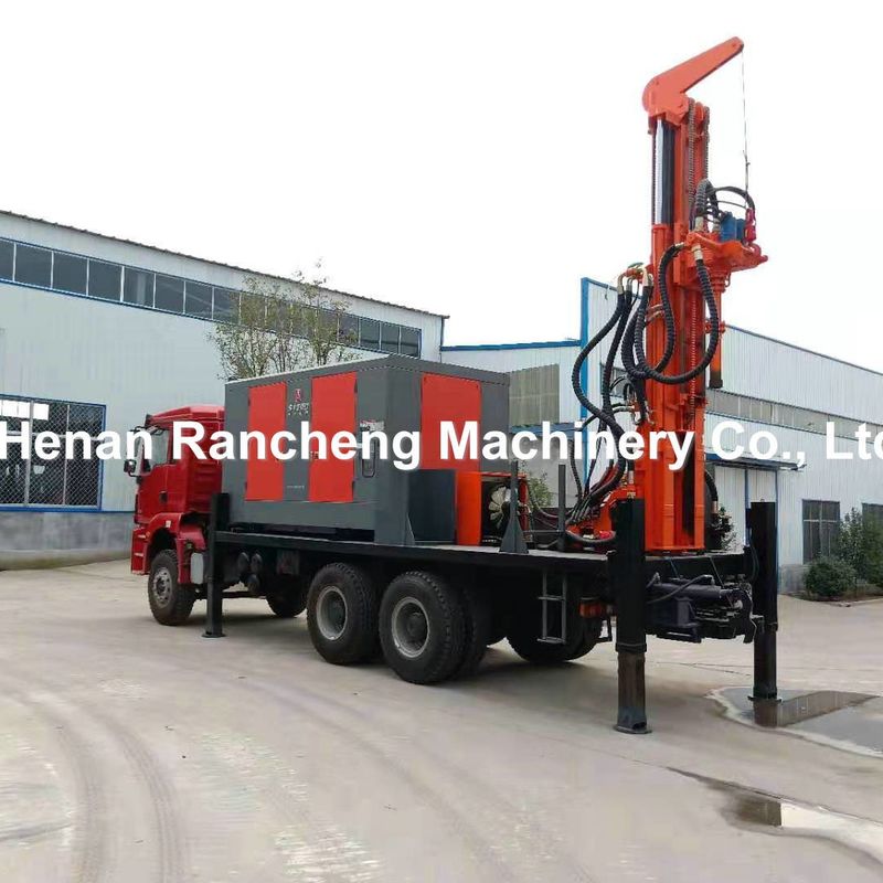 DTH Truck Water Well Drilling Rig Machine With Air Compressor For 200m