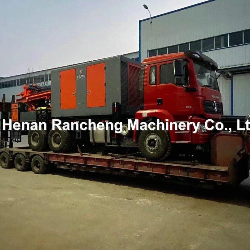 DTH Truck Water Well Drilling Rig Machine With Air Compressor For 200m