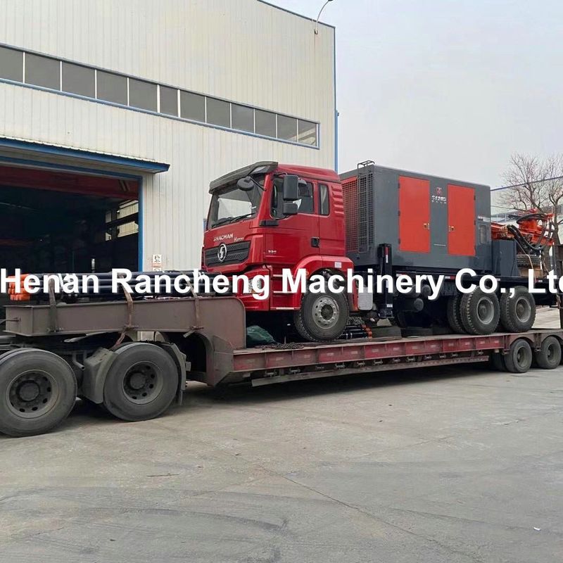 DTH Truck Water Well Drilling Rig Machine With Air Compressor For 200m