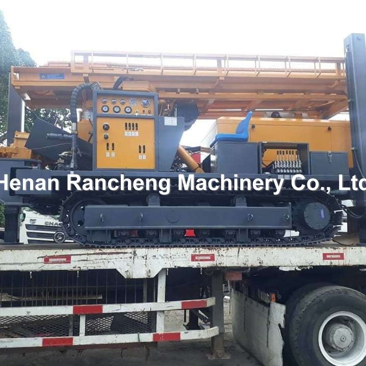 800m Depth Crawler Pneumatic Water Well Drilling Rig With Air Compressor Or Mud Pump