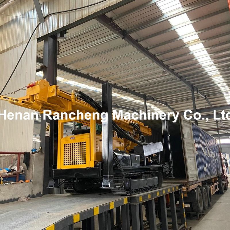 800m Depth Crawler Pneumatic Water Well Drilling Rig With Air Compressor Or Mud Pump