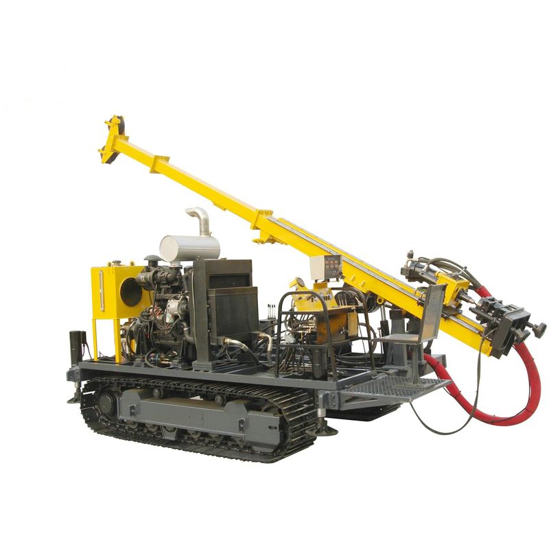 2200rpm Speed Hydraulic Crawler Core Drilling Rig Powered By 74KW Cu-mmins Diesel Engine