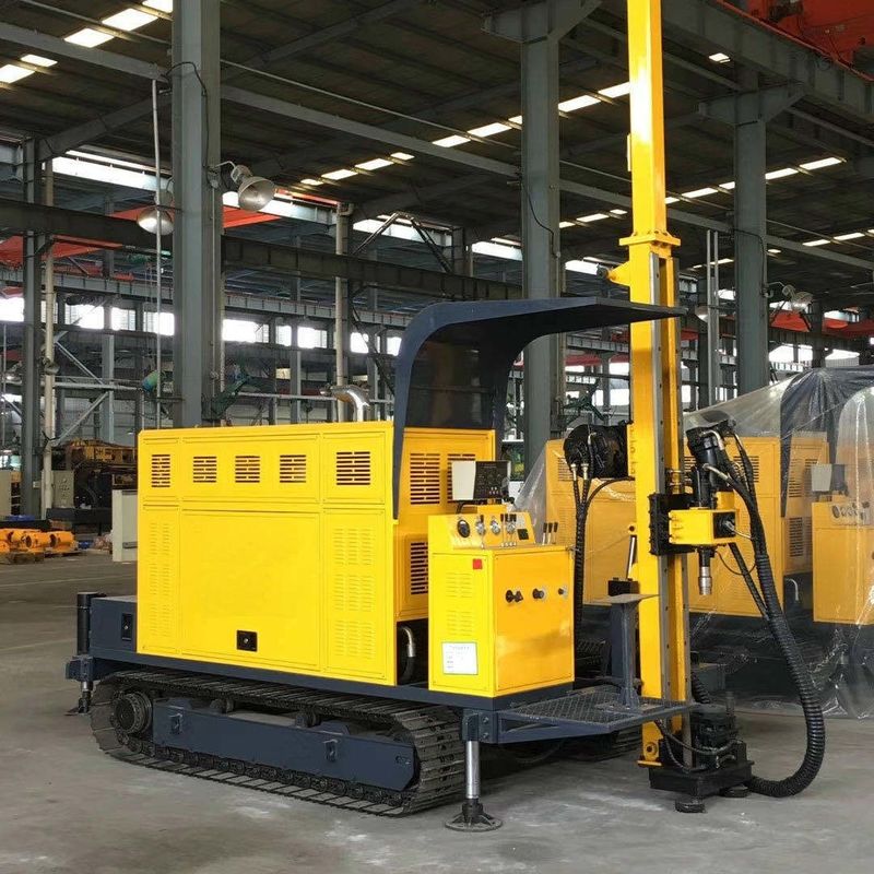 2200rpm Speed Hydraulic Crawler Core Drilling Rig Powered By 74KW Cu-mmins Diesel Engine