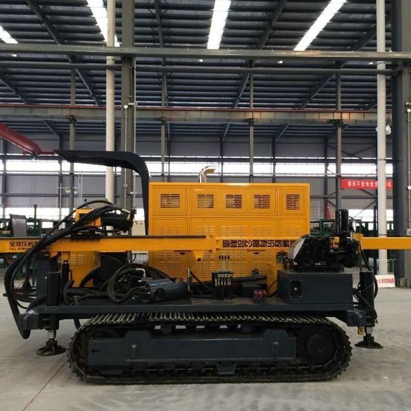 2200rpm Speed Hydraulic Crawler Core Drilling Rig Powered By 74KW Cu-mmins Diesel Engine