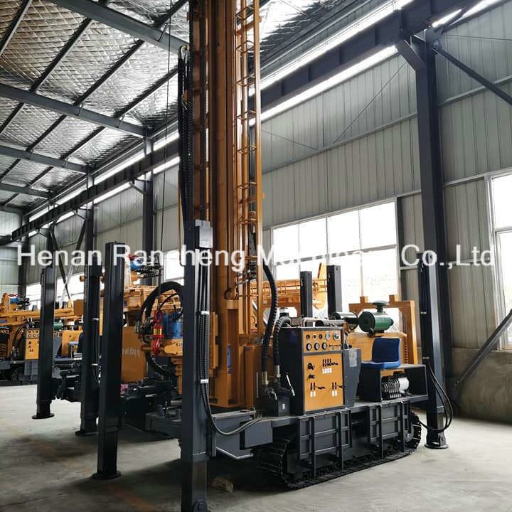 Diesel Engine Multi-Functional Water Well Drilling Rig Crawler Mounted Machines With 118KW Yuchai Engine