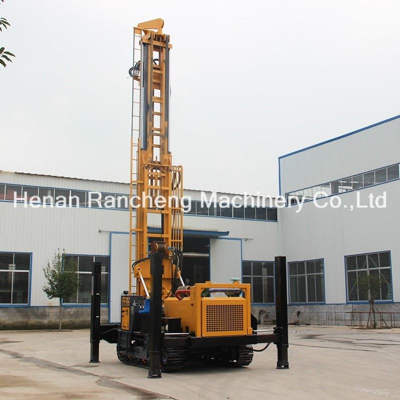 Diesel Engine Multi-Functional Water Well Drilling Rig Crawler Mounted Machines With 118KW Yuchai Engine