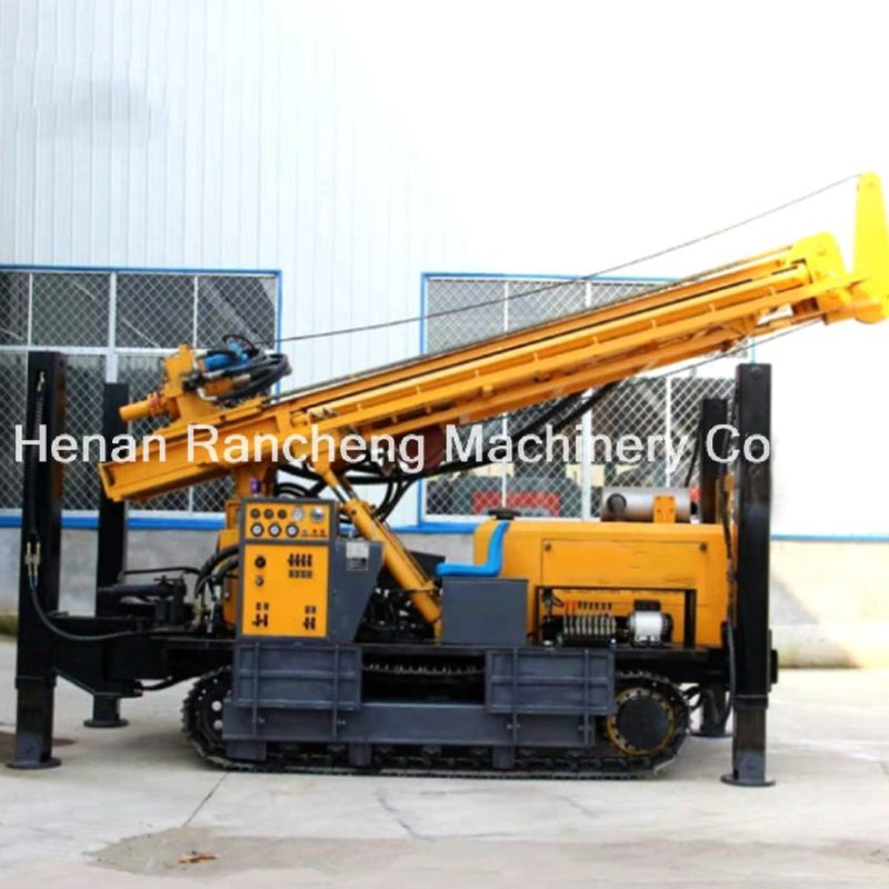 Diesel Engine Multi-Functional Water Well Drilling Rig Crawler Mounted Machines With 118KW Yuchai Engine