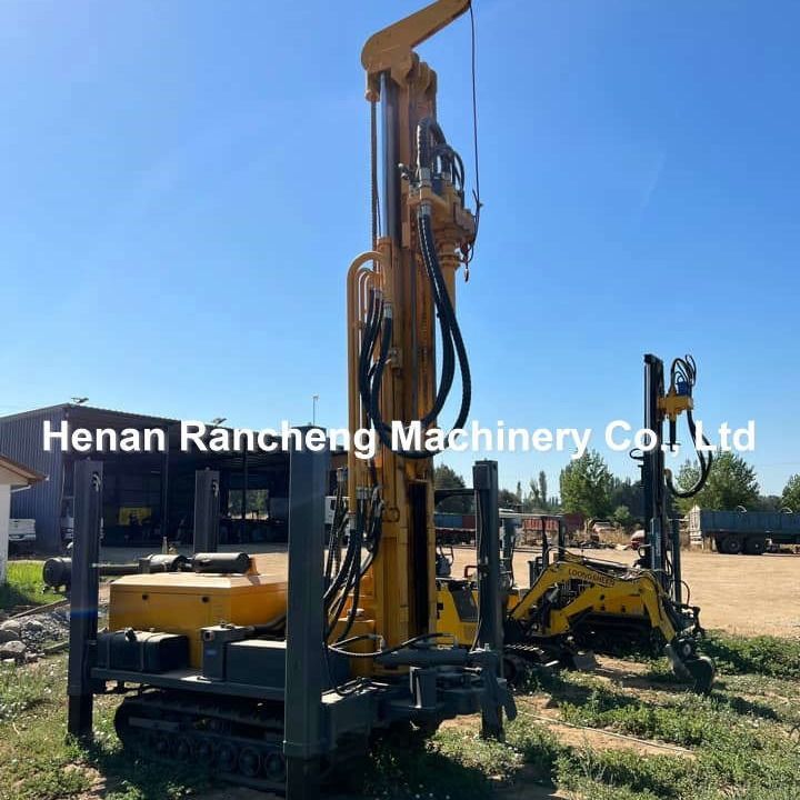 200m Crawler Diesel Engine Water Well Drilling Machine Borehole Rig Mine Drilling Rig