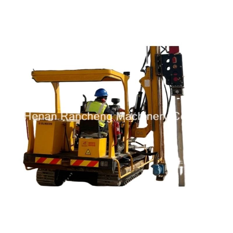 Solar Pile Driver RCH530D For 70KW Diesel Engine /Min Flow Rate Of Hydraulic System