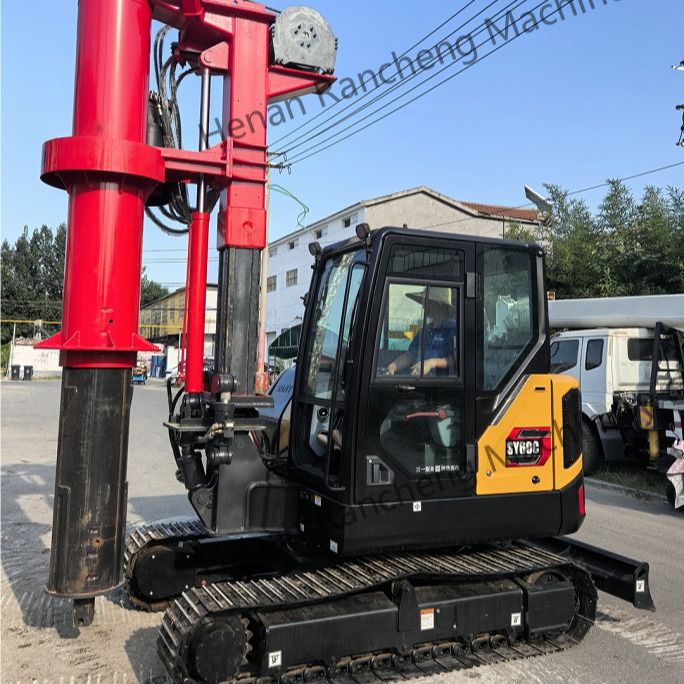 RCQ-10C Mini Hydraulic Rotary Piling Rig Kubota Diesel Engine Sany Excavator Chassis