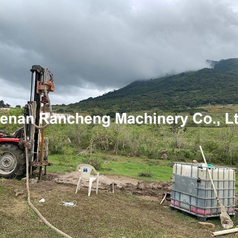 200m Tractor Mounted Deep Water Well Drilling Rig  45HP Diesel Engine Hydraulic Water Well Drilling Machine