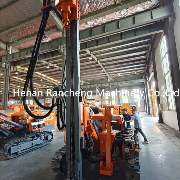 20m Hydraulic Integrated DTH Drilling Rig RCZ412B-1 Model 58KW Yuchai Engine With Dust Collector
