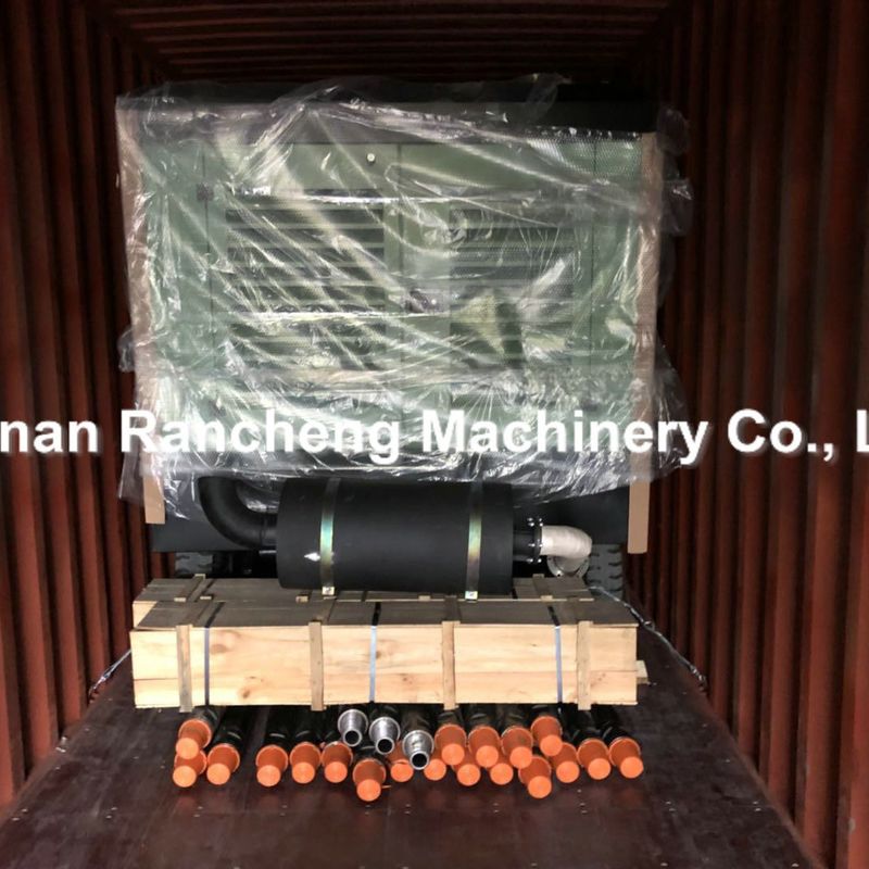 1107CFM 25bBar Diesel Engine Screw Compressors Portable Air Compressors For Construction Work Mining Industry