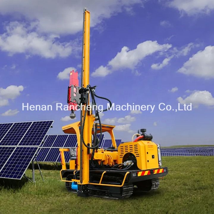 Solar Pile Driver RCH530D For 70KW Diesel Engine Min Flow Rate Of Hydraulic System