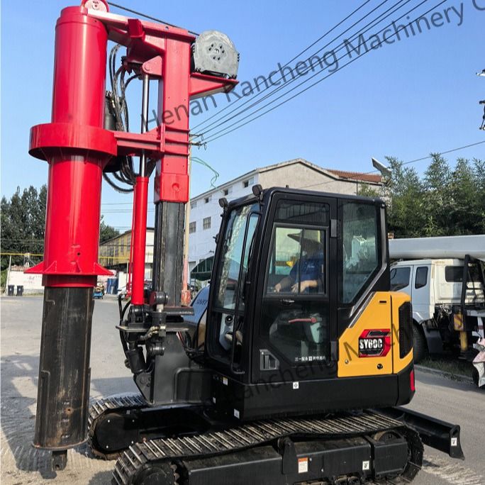 RCQ-10C Hydraulic Mini Pile Drilling Rig 10m Depth With 10-45RPM R/Min Rotary Speed