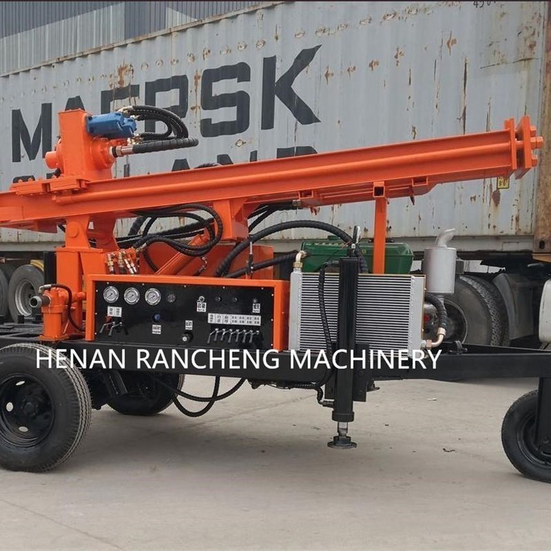150-Meter Mobile Water Well Borehole Drilling Rig Powered By 32HP Diesel Engine