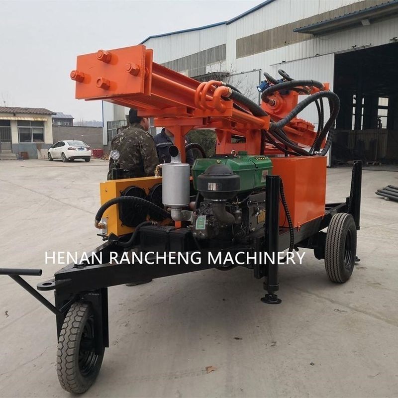 150-Meter Mobile Water Well Borehole Drilling Rig Powered By 32HP Diesel Engine