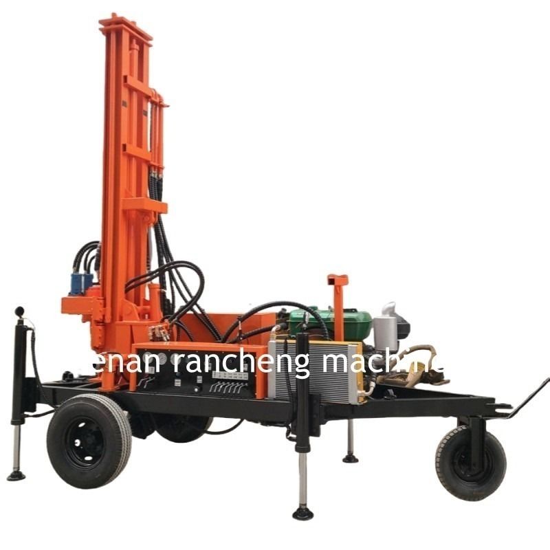 150-Meter Mobile Water Well Borehole Drilling Rig Powered By 32HP Diesel Engine