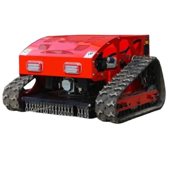 Crawler Type Four Wheel Hybrid Remote Control Lawn Mower 8HP Gasoline Engine