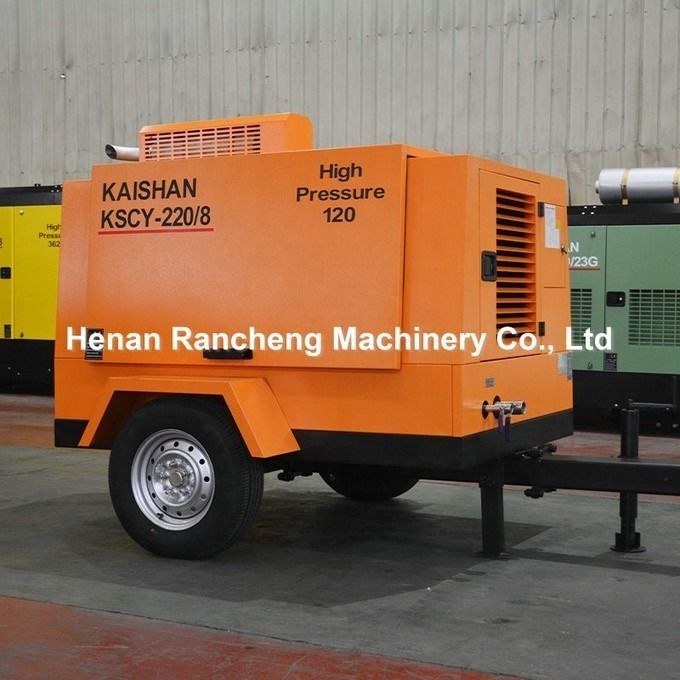 1400kg Portable Diesel Screw Air Compressor 55KW For Single Compression Stage
