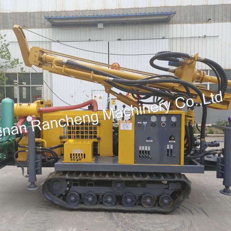 Crawler Type Hydraulic Water Well Drilling Rig For 3500-3800Nm Max Torque Of Rotary