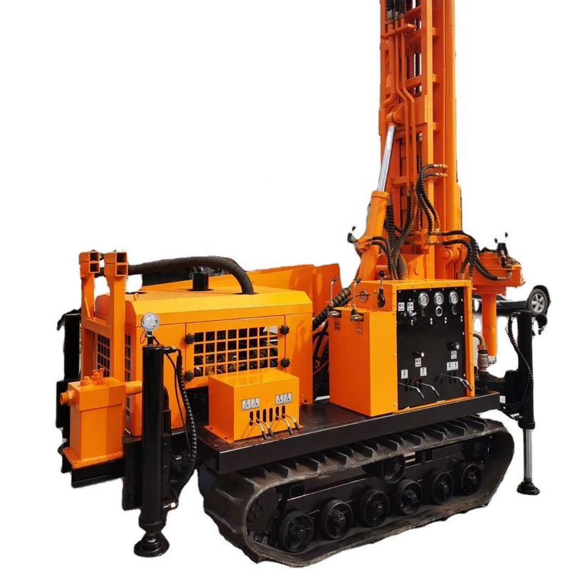 Crawler Type Hydraulic Water Well Drilling Rig For 3500-3800Nm Max Torque Of Rotary