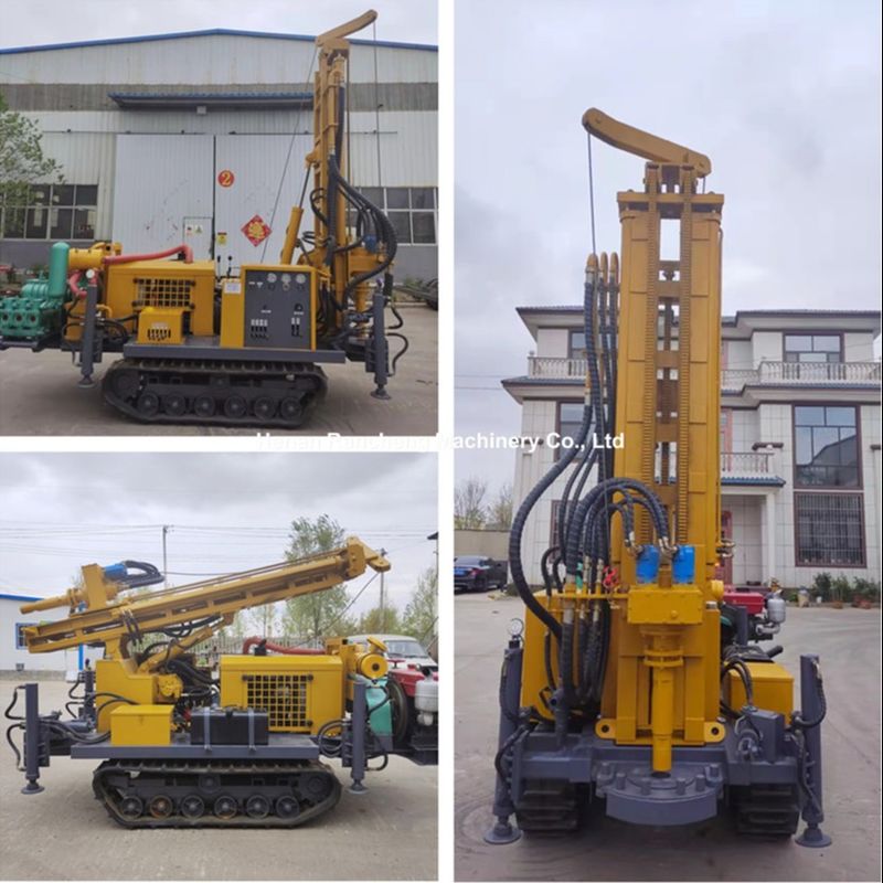 Crawler Type Hydraulic Water Well Drilling Rig For 3500-3800Nm Max Torque Of Rotary