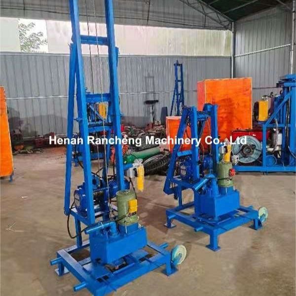 Drill Depth 100m Electric Portable Water Well Drilling Rig Main Machine With 22HP Engine