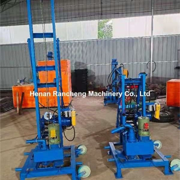 Drill Depth 100m Electric Portable Water Well Drilling Rig Main Machine With 22HP Engine