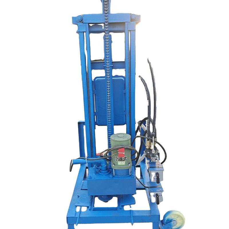 100m Deep Electric Portable Water Well Drilling Rig With 22 HP Engine 40kg Maximum Load