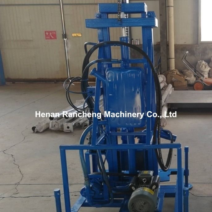100m Deep Electric Portable Water Well Drilling Rig With 22 HP Engine 40kg Maximum Load
