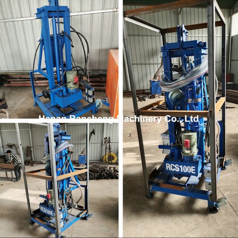 100m Deep Electric Portable Water Well Drilling Rig With 22 HP Engine 40kg Maximum Load