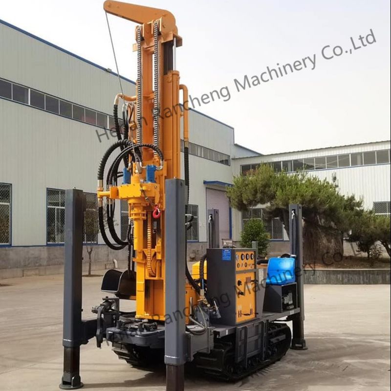 350m Drilling Depth 91KW Yuchai Engine Water Well Drilling Rig 22T Lifting Force