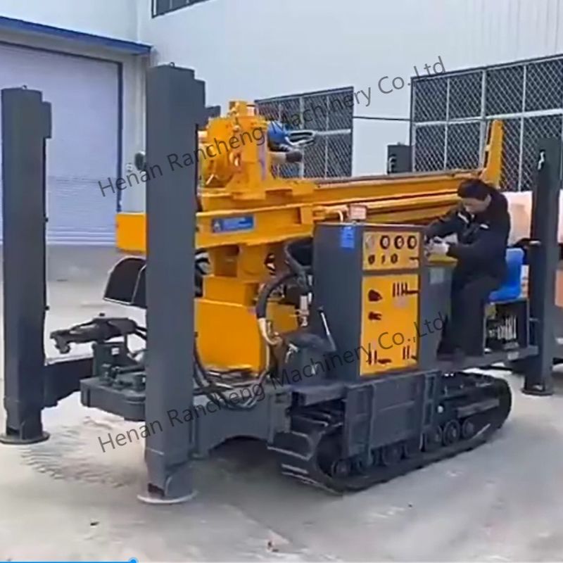 350m Drilling Depth 91KW Yuchai Engine Water Well Drilling Rig 22T Lifting Force