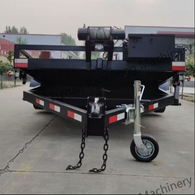 5t 5m*2.2m Platform Truck Semi Trailer Axle For Cargo Transport