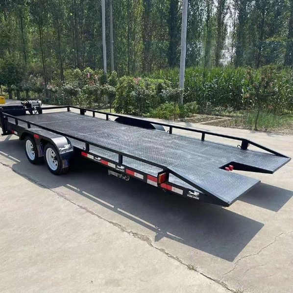5t 5m*2.2m Platform Truck Semi Trailer Axle For Cargo Transport
