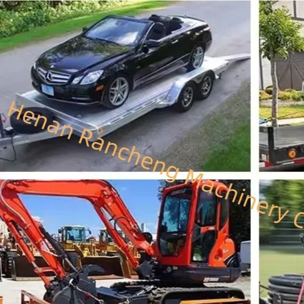 5t 5m*2.2m Platform Truck Semi Trailer Axle Double-Axle Electric Brake