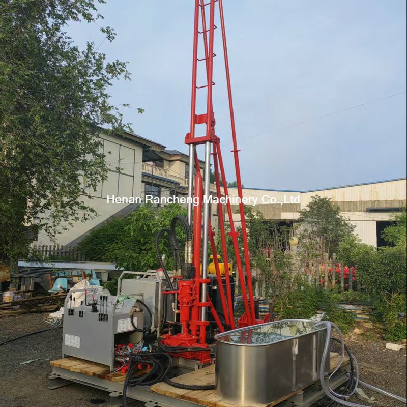 100-240RPM Winch Rated Rotary Speed Small Core Drilling Rig 96L/Min Hydraulic System Rated Flow