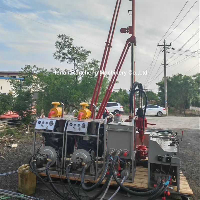 100-240RPM Winch Rated Rotary Speed Small Core Drilling Rig 96L/Min Hydraulic System Rated Flow