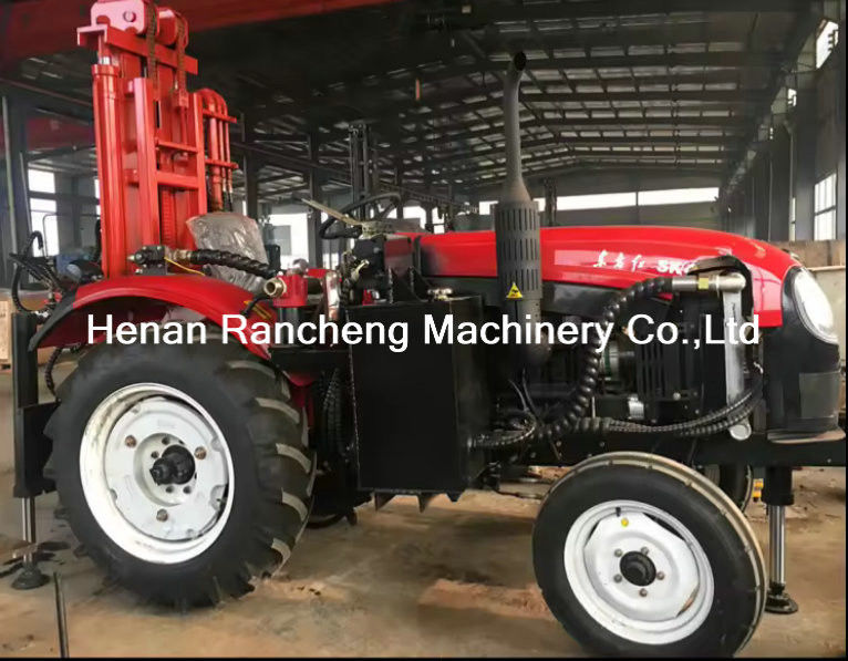 Tractor Diesel Engine Powered 200m Deep Borehole Drilling Machine For Water Wells