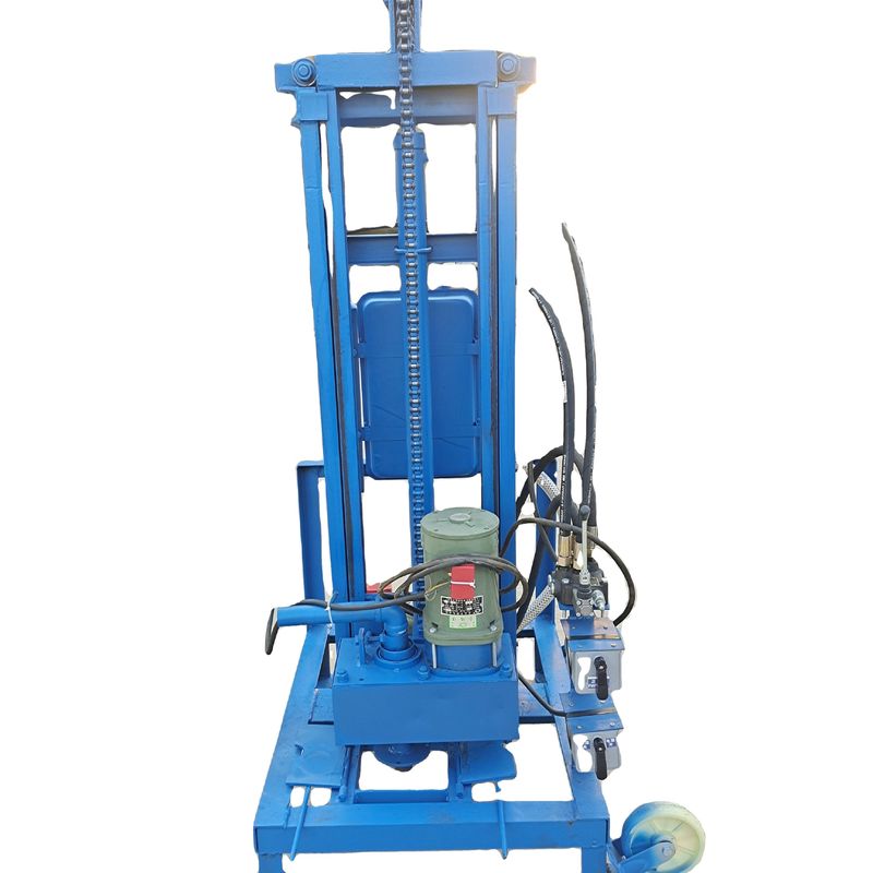 100m Deep Electric Portable Water Well Drilling Rig With 22 HP Engine 40kg Maximum Load