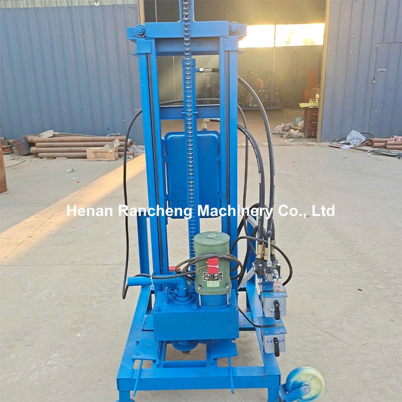 100m Deep Electric Portable Water Well Drilling Rig With 22 HP Engine 40kg Maximum Load