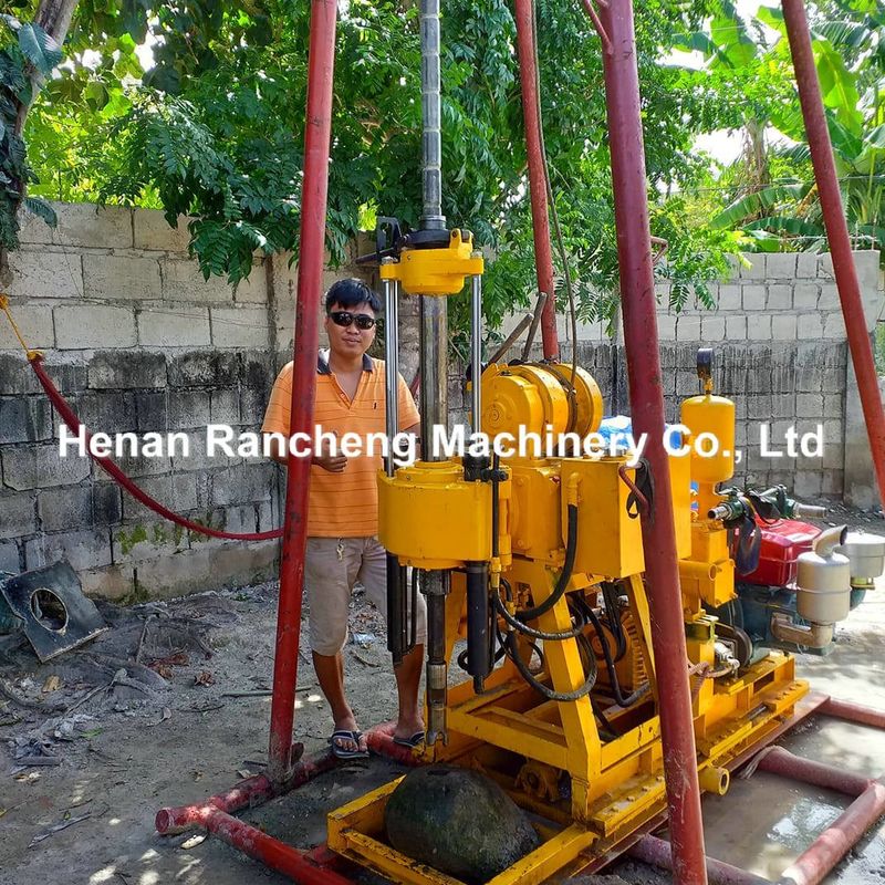 200m Depth Hydraulic Small Borehole Drilling Rig Mutil Functional 90°～75° Drilling Angle