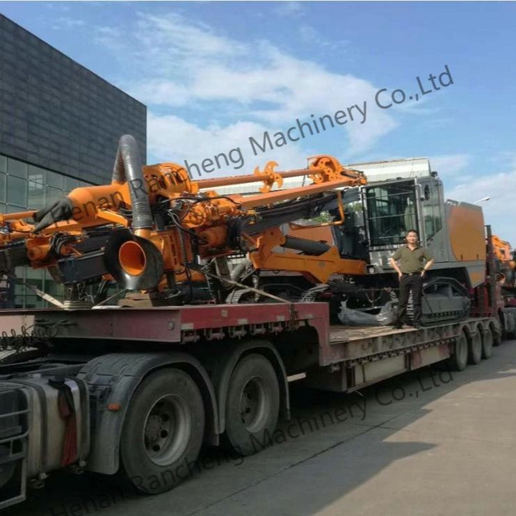 Automatic Integrated Hydraulic DTH Blast Hole Drilling Rig For Yuchai YC6J220 162 KW