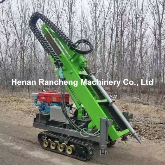 RCKM-30s Small Hydraulic Pile Driver Equipped With 28HP Petrol Engine For Solar Pile Installation Efficient And Accurate