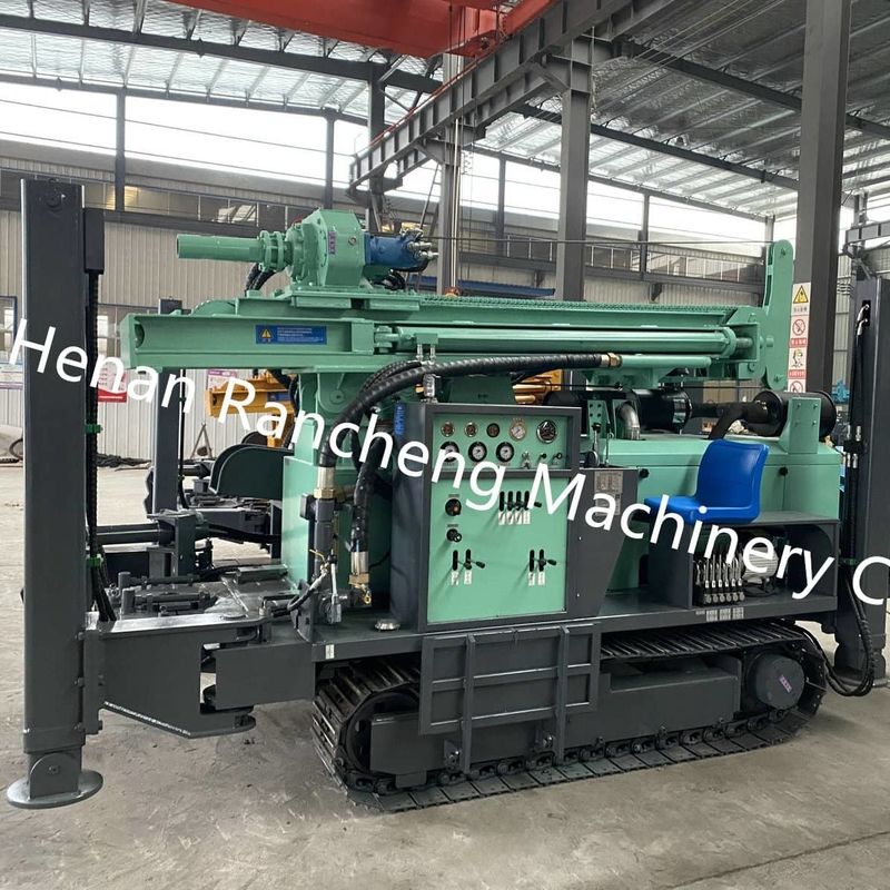 Deep Borehole DTH Drilling Rig 350m Depth Water Well Machine Full Hydraulic Operation