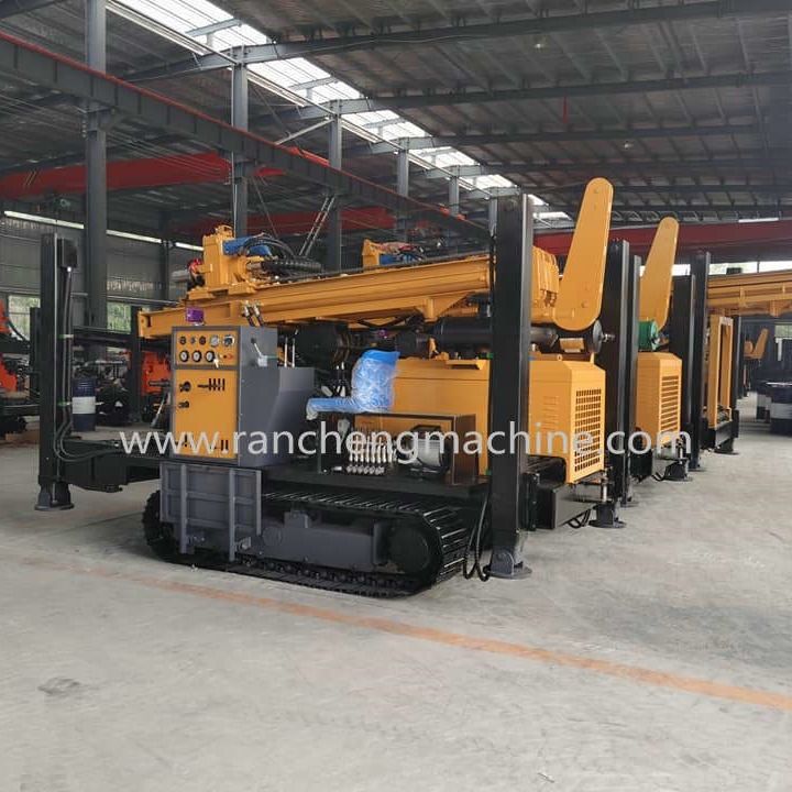 Water Well Drilling Machine For 800m Deep Drilling In All Types Of Soil 154KW Cu-mmins