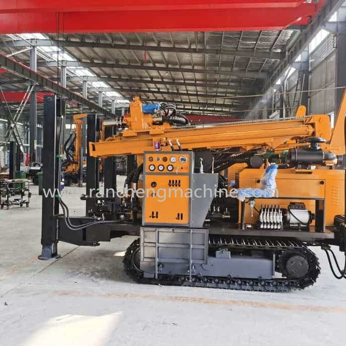 Water Well Drilling Machine For 800m Deep Drilling In All Types Of Soil 154KW Cu-mmins
