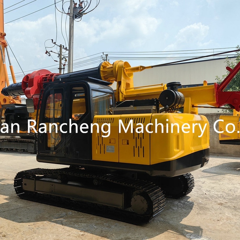 Hydraulic Bored Rotary Drilling Rig 95KW Yuchai Engine 15m Piling Depth 165T Weight
